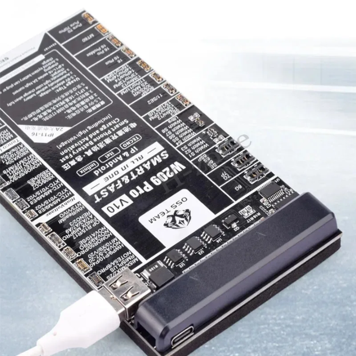 OSS Team W209 PRO V11Batery I-boot cable Activation Board for iphone 11 to  Iphone 17 Series for Apple Smart watch s1 - s8 Android Phones Fast Charging Tool Samsung Battery testing tool