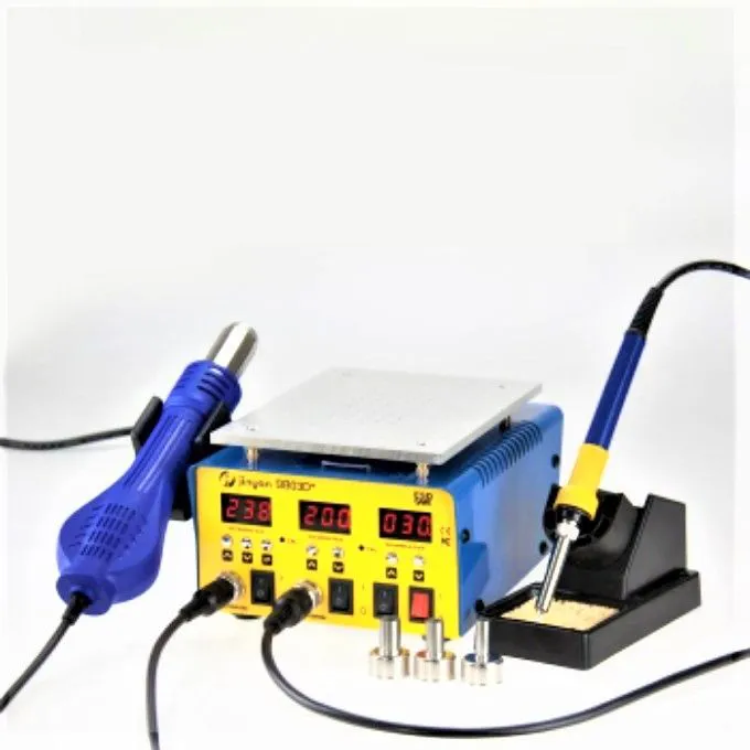[FREE SOLDER PASTE] Jinyan 9803D+ 3 In 1 Screen Separator Soldering Hot Air BGA Machine Rework Station PCB Rework IC & Chip Repair Screen and Glass Separator