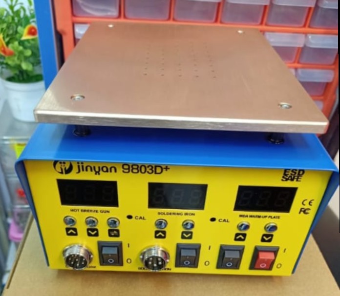 Jinyan 9803D+ 3 In 1 Screen Separator Soldering Hot Air BGA Machine Rework Station