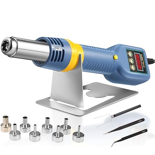KADA 835D 8858i smd rework station Hot Air Gun Portable LED Display Rework Station Heat Gun Hair Dryer Temperature Adjustable Welding Station