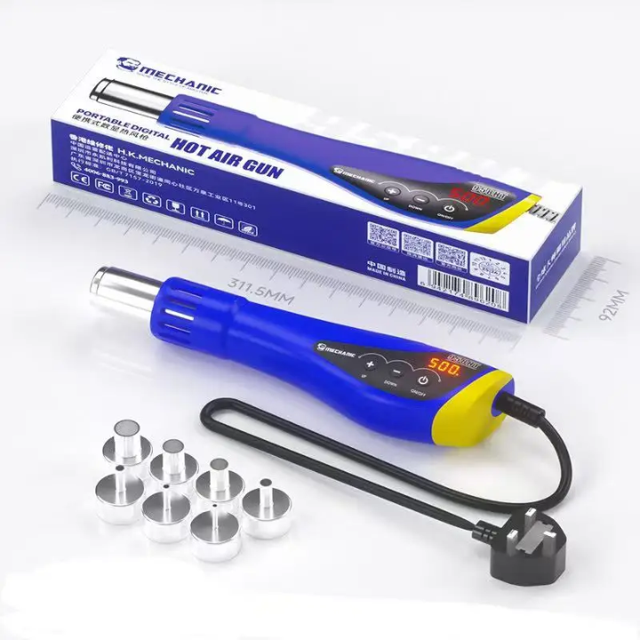 Mechanic 958HT 600W Portable HD Digital Display Hot Air Gun Rework Station BGA Reballing