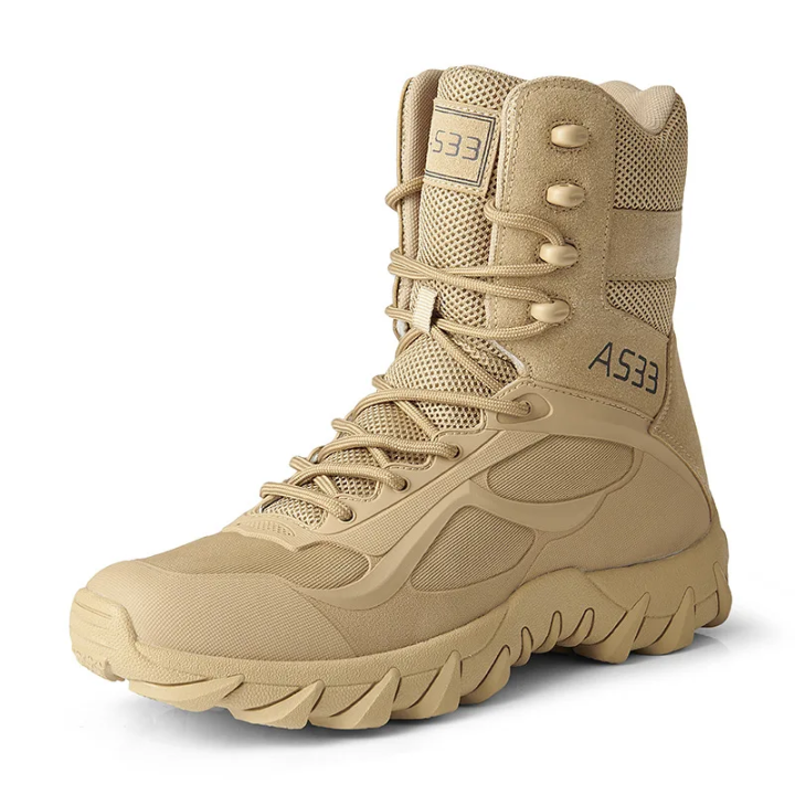 5.11  Mens Breathable Slip Resistant Army Combat Boots Desert Military Tactical Boot Lightweight Hiking Shoes Sand Color