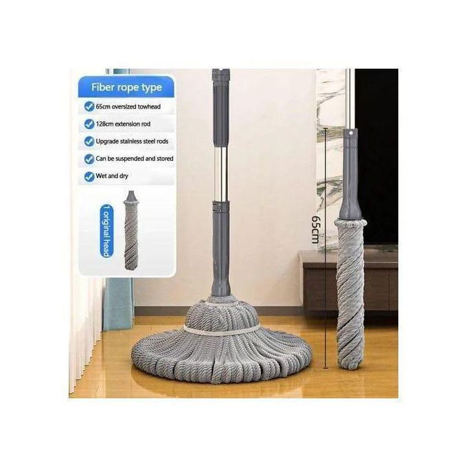 Self Wringing Squeeze Twist Mop Microfiber Twisting Mop Extendable Stainless Steel Handle