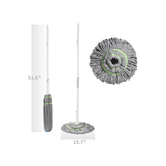 Self Wringing Squeeze Twist Mop Microfiber Twisting Mop Extendable Stainless Steel Handle