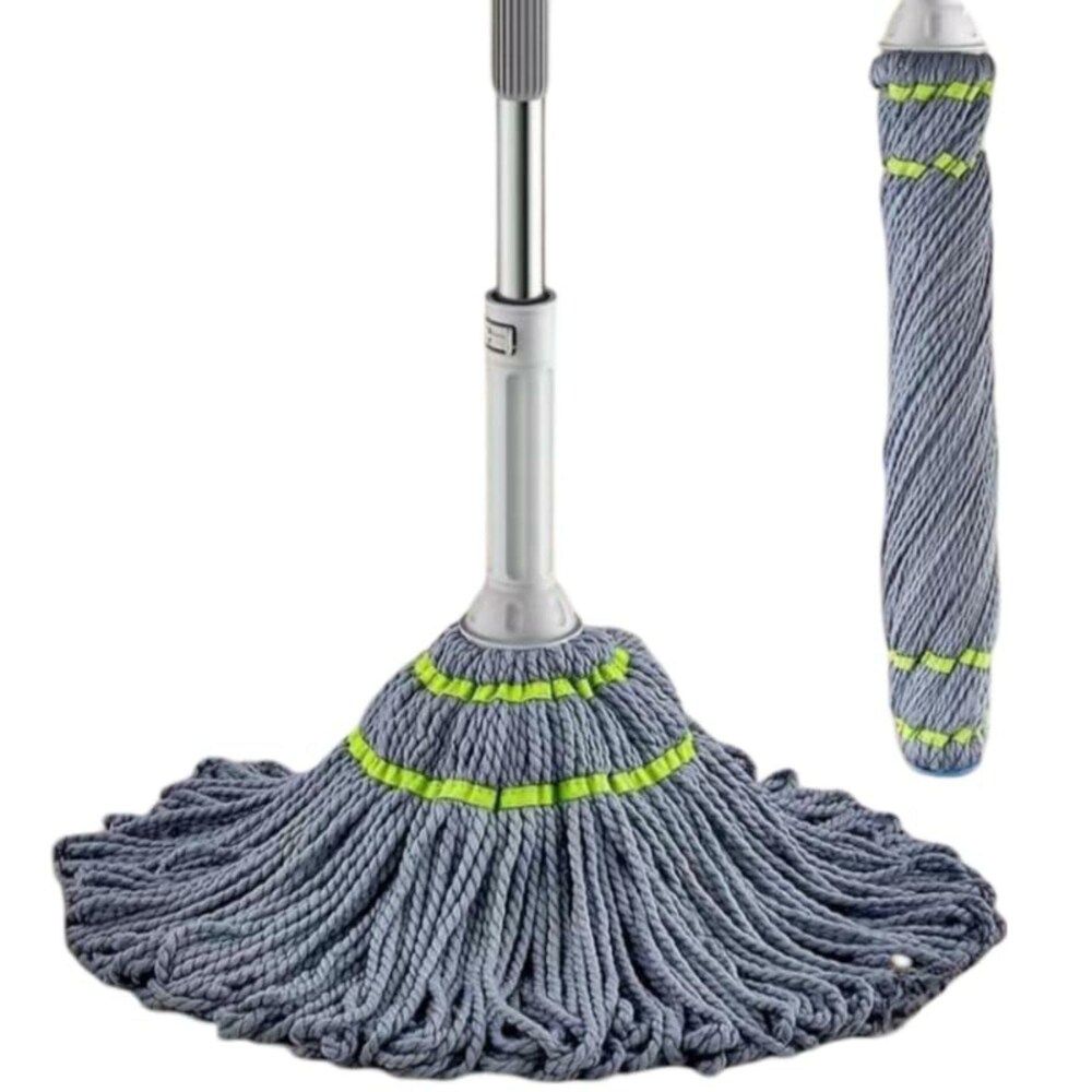 Self Wringing Squeeze Twist Mop Microfiber Twisting Mop Extendable Stainless Steel Handle