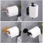 Toilet Paper Holder,Self Adhesive Wall Mount Towel Holder For Kitchen Bathroom,SUS SteelToilet Roll Rustproof Rack