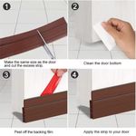 Waterproof Adhesive Silicone rubber Under Door Sealing strip