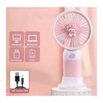 Rechargeable Portable Mini fan Hand Held With Phone Holder Minifan