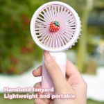 Rechargeable Portable Mini fan Hand Held With Phone Holder Minifan