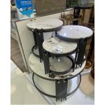 4 in 1 Executive Pure Marble Table Set Modern Living Room Coffee Table Nesting Tables Luxury Home Office Furniture Strong Durable Elegant Marble Finish