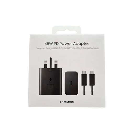 Samsung 45W Fast Charger Complete Set – Adapter & USB-C Cable