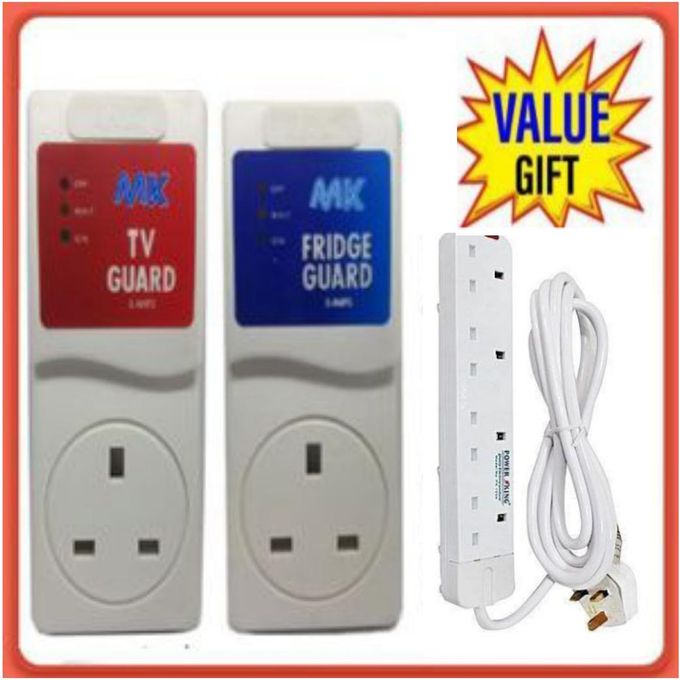MK QUALITY TV GUARD FOR DIGITAL SMART TV +FRIDGE GUARD +FREE 4 WAY EXTENSION