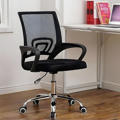 Assembled Executive office chair.The swivel feature allows you to rotate the chair 360 degrees, providing easy access to different areas of your workspace without straining or reaching