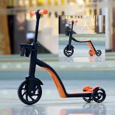 This is a 3-in-1 kids' scooter and bike.