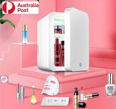 4L Portable Beauty car fridge with mirror and duo power option (car cigar DC power or AC power)portable mini skincare and beauty fridge