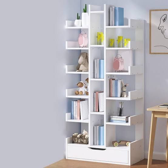 Bookshelf/Multi-layer space-saving locker/Household bedroom Simple floor shelf/Student study Bookcase storage rack