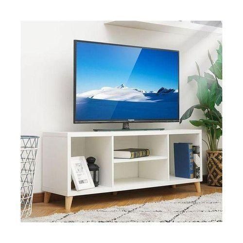 SAWYERS Modern Wooden TV Stand (120cm/4ft) | Fixed MDF Unit for Up to 55" TV | Fully Assembled.