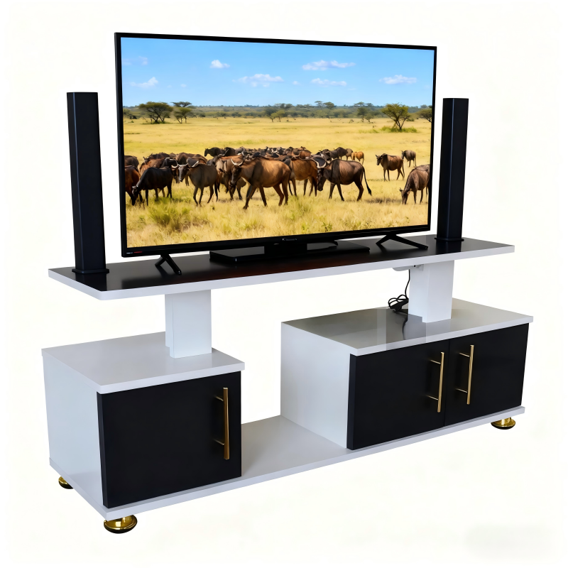 Istanbul 2 Modern TV Stand with LED Lights | 120cm MDF TV Unit | Living Room Furniture Kenya