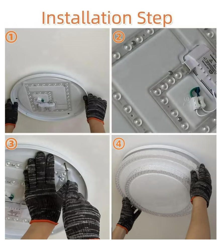 MODI LED Ceiling Light Modern Luxury Crystal Lamp for Living Room Bedroom Dining Room Corridor 3 Colors