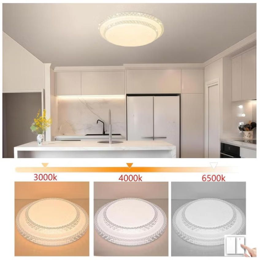 MODI LED Ceiling Light Modern Luxury Crystal Lamp for Living Room Bedroom Dining Room Corridor 3 Colors