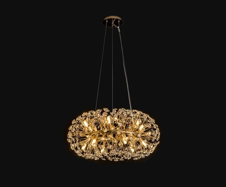 MODI Luxury Crystal Chandelier Modern Art Decor Ceiling Light, Living Room Dining Bedroom Lamp Full Home Package