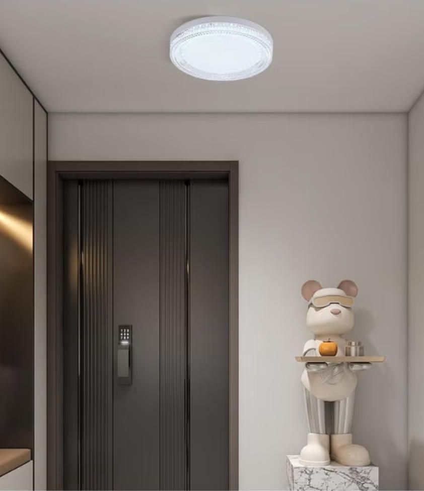 MODI Round Modern Led Ceiling Light Fixture,24W-36W LED Flush Mount Ceiling Lamp,Small Hallway Ceiling Light for Dining Room Bedroom Kitchen Bathroom Entryway