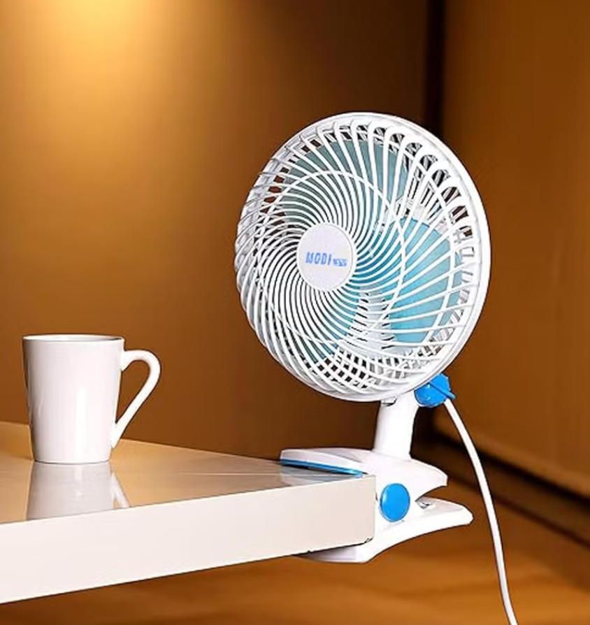 MODI 6 Inch Portable Mini Clip Fan, Super Powerful Quiet 180° Oscillating Desktop Fan for Home Office Bedroom