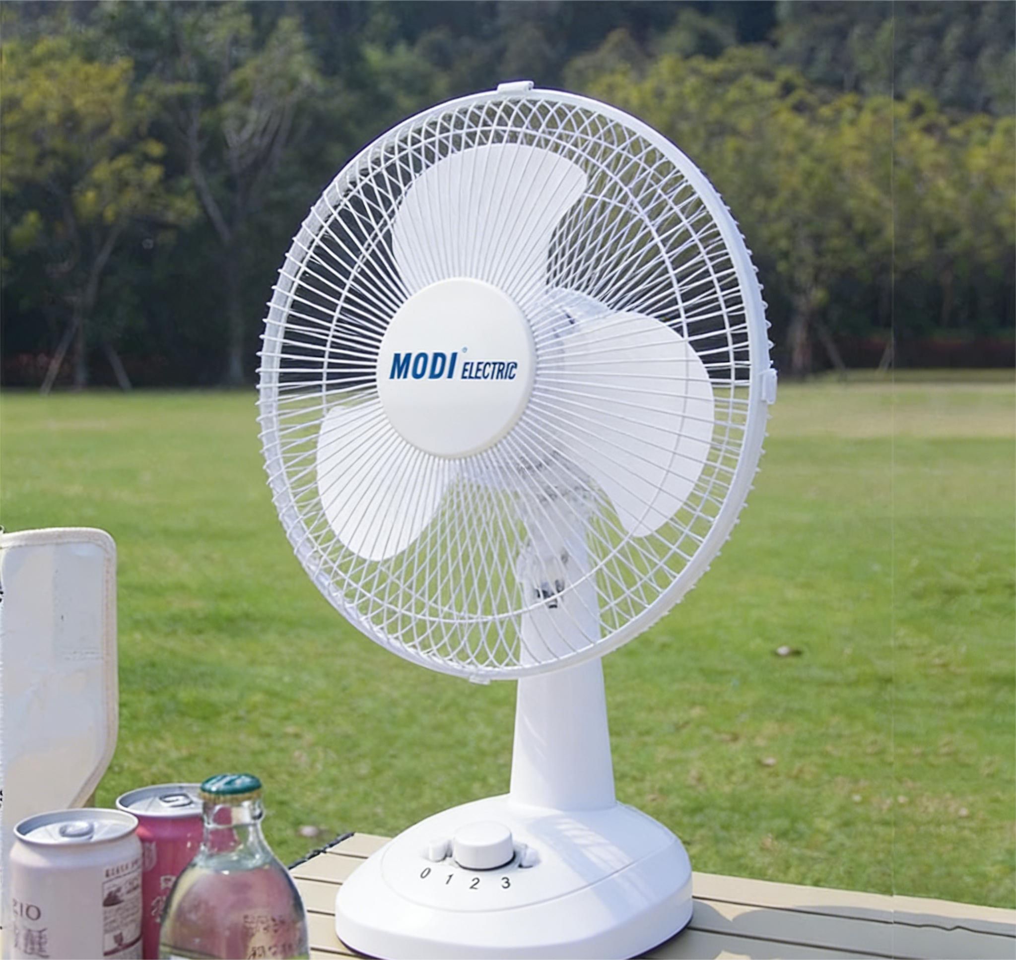 MODI 16 Inch Standing Fan, 3 Speed Quiet Oscillating Electric Floor Fan with Powerful Motor for Home Use