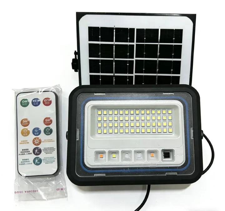 MODI Solar Flood Light, Waterproof Rechargeable Emergency Spotlight with Remote Control for Garden Outdoor Indoor Wall Street Landscape Lighting