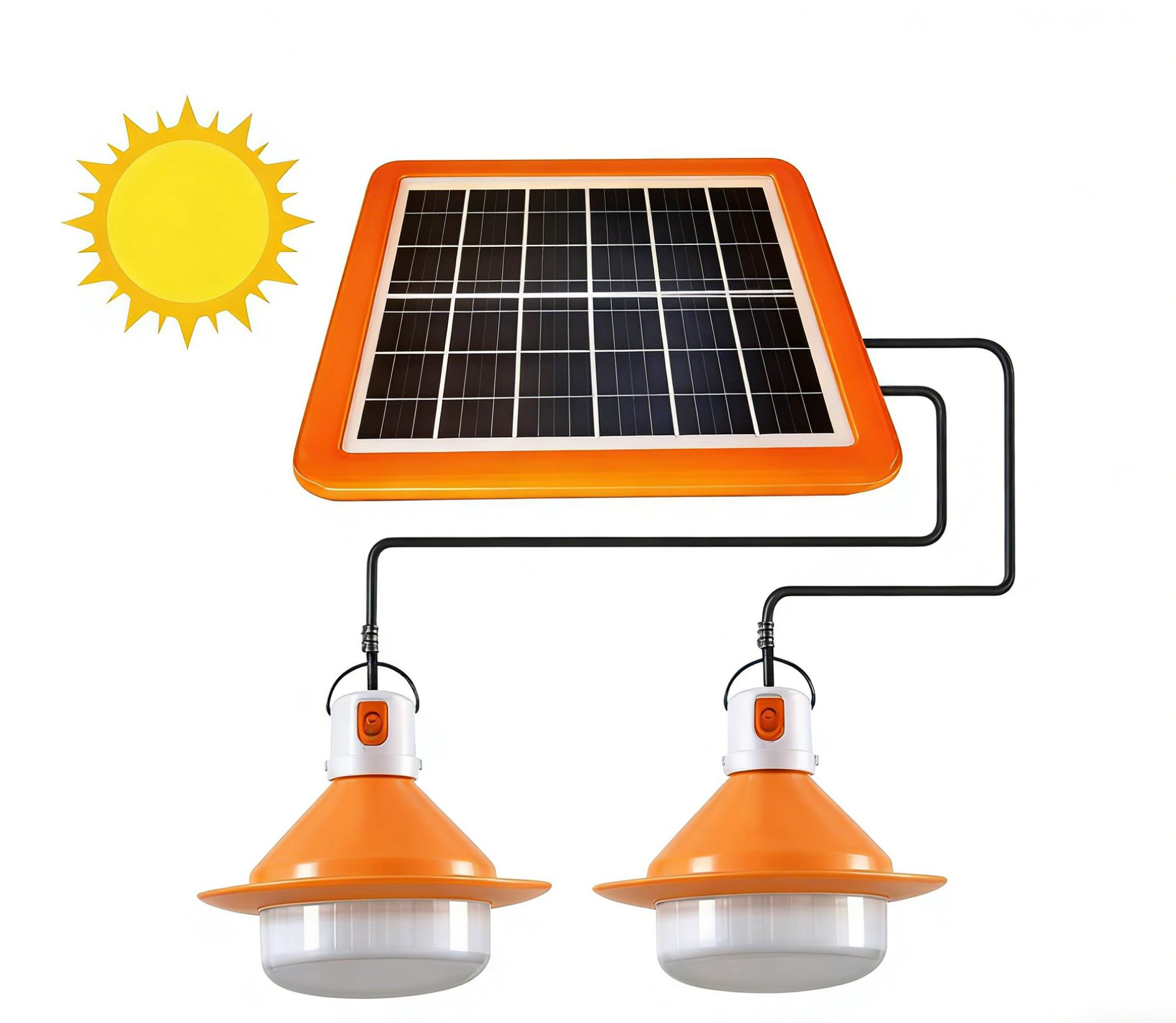 MODI Solar Light Bulb, LED Portable Outdoor Solar Powered Lamp LED Lighting for Camp Tent Night Fishing Emergency Lights Flash