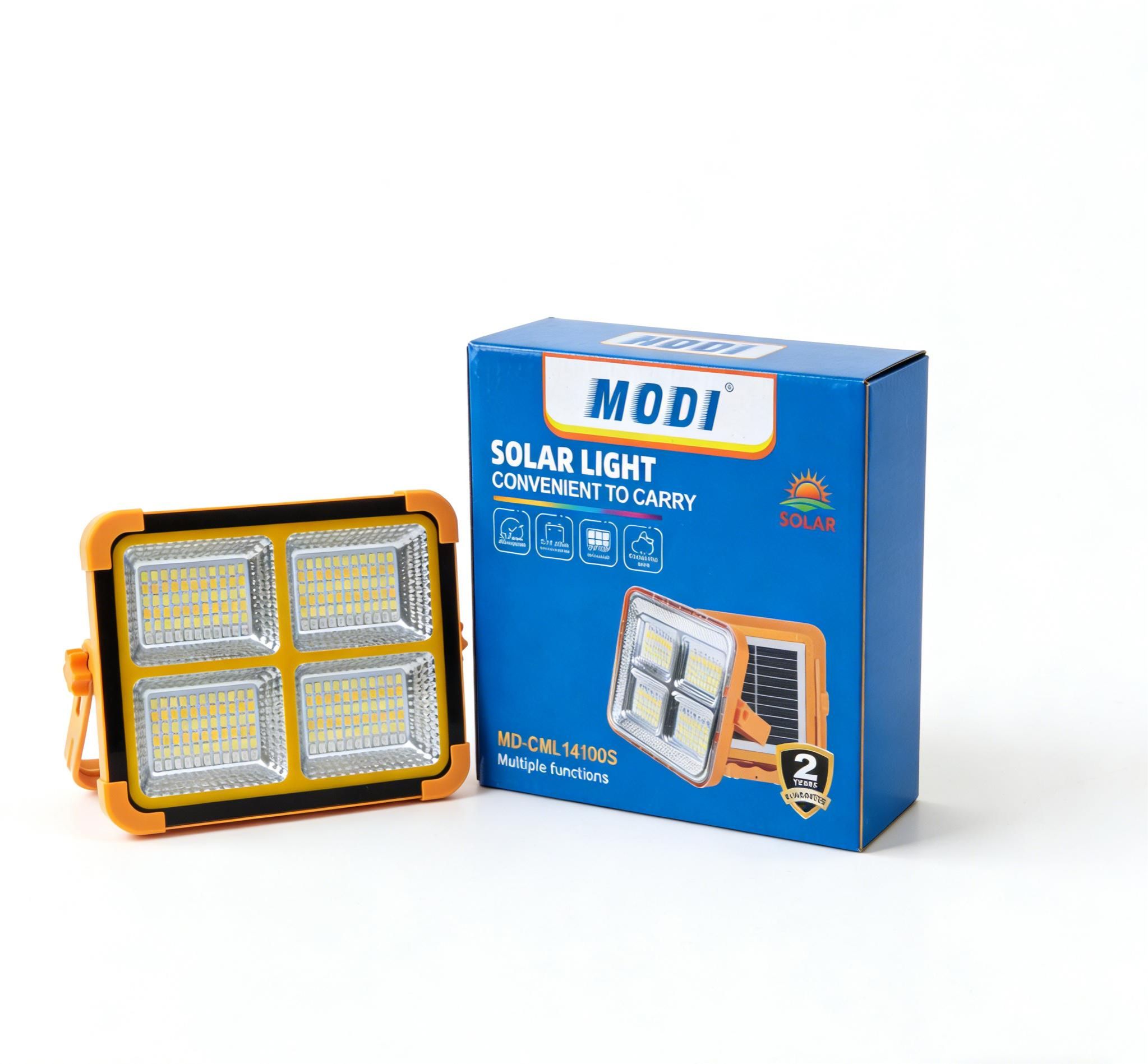 MODI Solar Flood Security Lights Simple Style Indoor Outdoor Garden Street Lamp Solar LED Portable Light Outdoor Emergency Camping Lamp