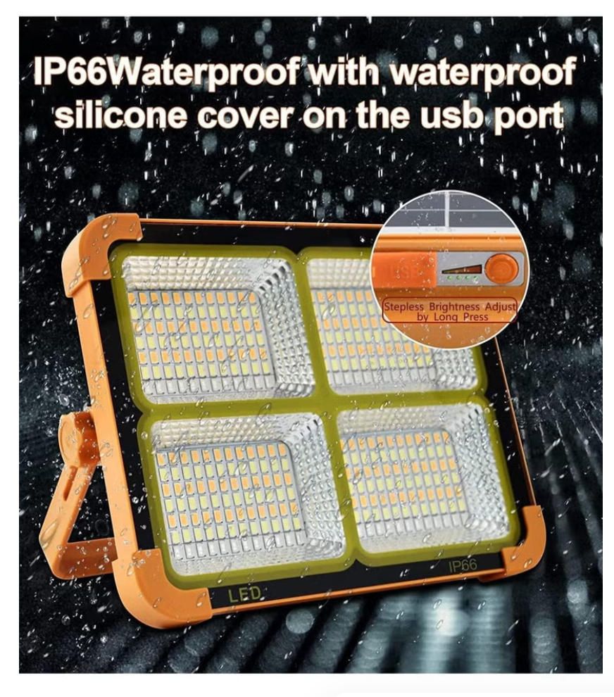 MODI Solar Flood Security Lights Simple Style Indoor Outdoor Garden Street Lamp Solar LED Portable Light Outdoor Emergency Camping Lamp