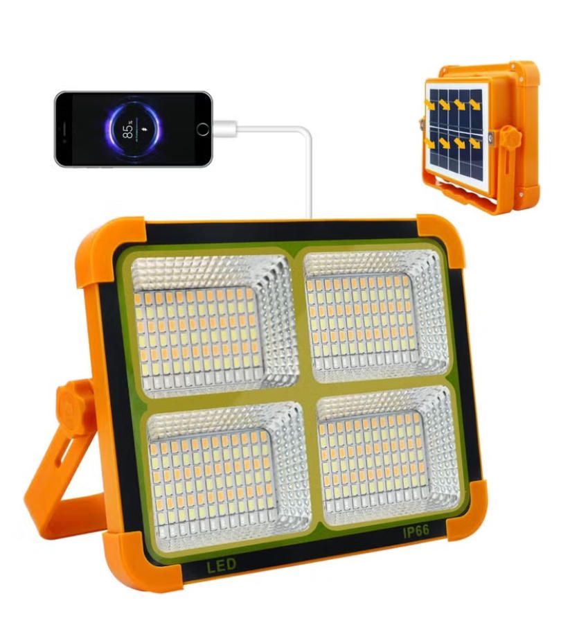 MODI Solar Flood Security Lights Simple Style Indoor Outdoor Garden Street Lamp Solar LED Portable Light Outdoor Emergency Camping Lamp