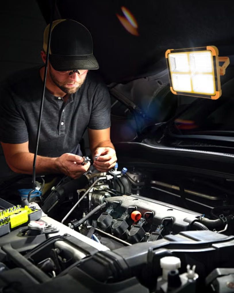 MODI Solar Flood Security Lights Simple Style Indoor Outdoor Garden Street Lamp Solar LED Portable Light Outdoor Emergency Camping Lamp