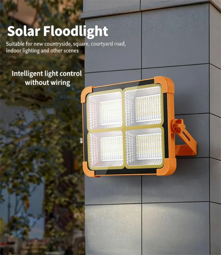 MODI Solar Flood Security Lights Simple Style Indoor Outdoor Garden Street Lamp Solar LED Portable Light Outdoor Emergency Camping Lamp