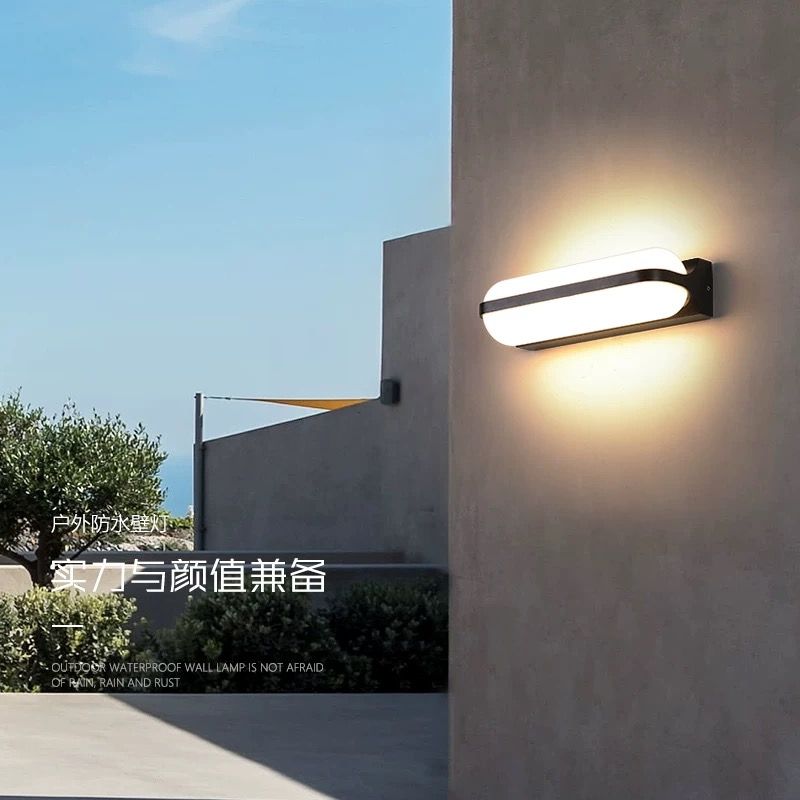 MODI Modern Minimalist LED Wall Light 24W, Waterproof Indoor/Outdoor Lighting, Acrylic Shade & Metal Body for Bedroom, Hallway, Balcony