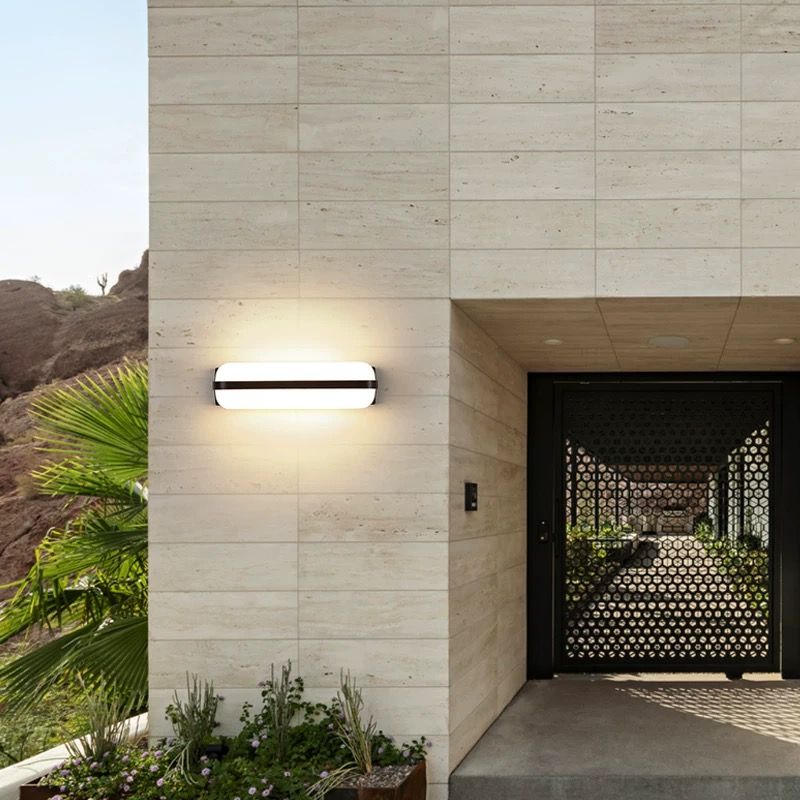 MODI Modern Minimalist LED Wall Light 24W, Waterproof Indoor/Outdoor Lighting, Acrylic Shade & Metal Body for Bedroom, Hallway, Balcony