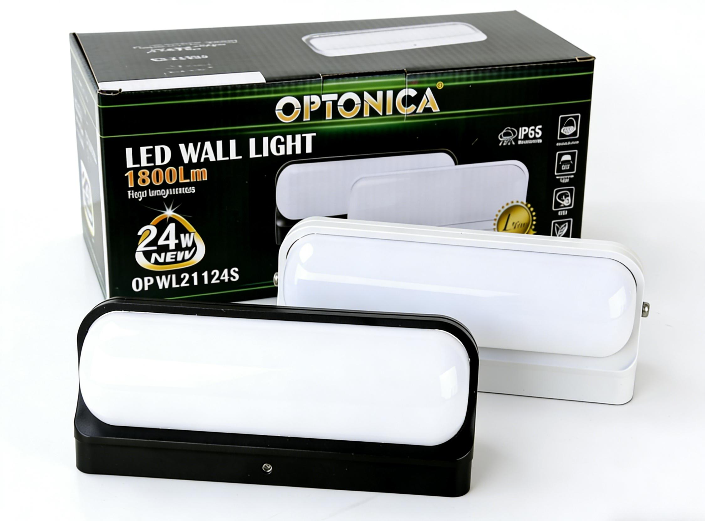 MODI Modern Minimalist LED Wall Light 24W, Waterproof Indoor/Outdoor Lighting, Acrylic Shade & Metal Body for Bedroom, Hallway, Balcony