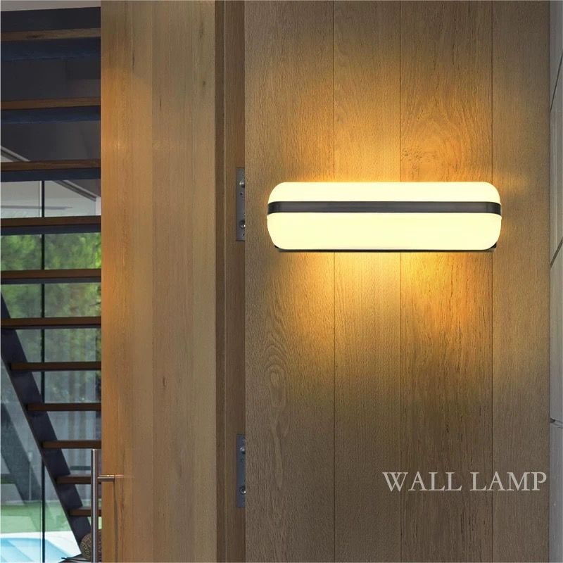 MODI Modern Minimalist LED Wall Light 24W, Waterproof Indoor/Outdoor Lighting, Acrylic Shade & Metal Body for Bedroom, Hallway, Balcony