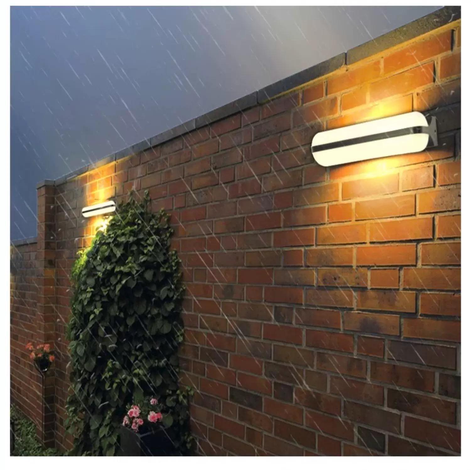 MODI Modern Minimalist LED Wall Light 24W, Waterproof Indoor/Outdoor Lighting, Acrylic Shade & Metal Body for Bedroom, Hallway, Balcony