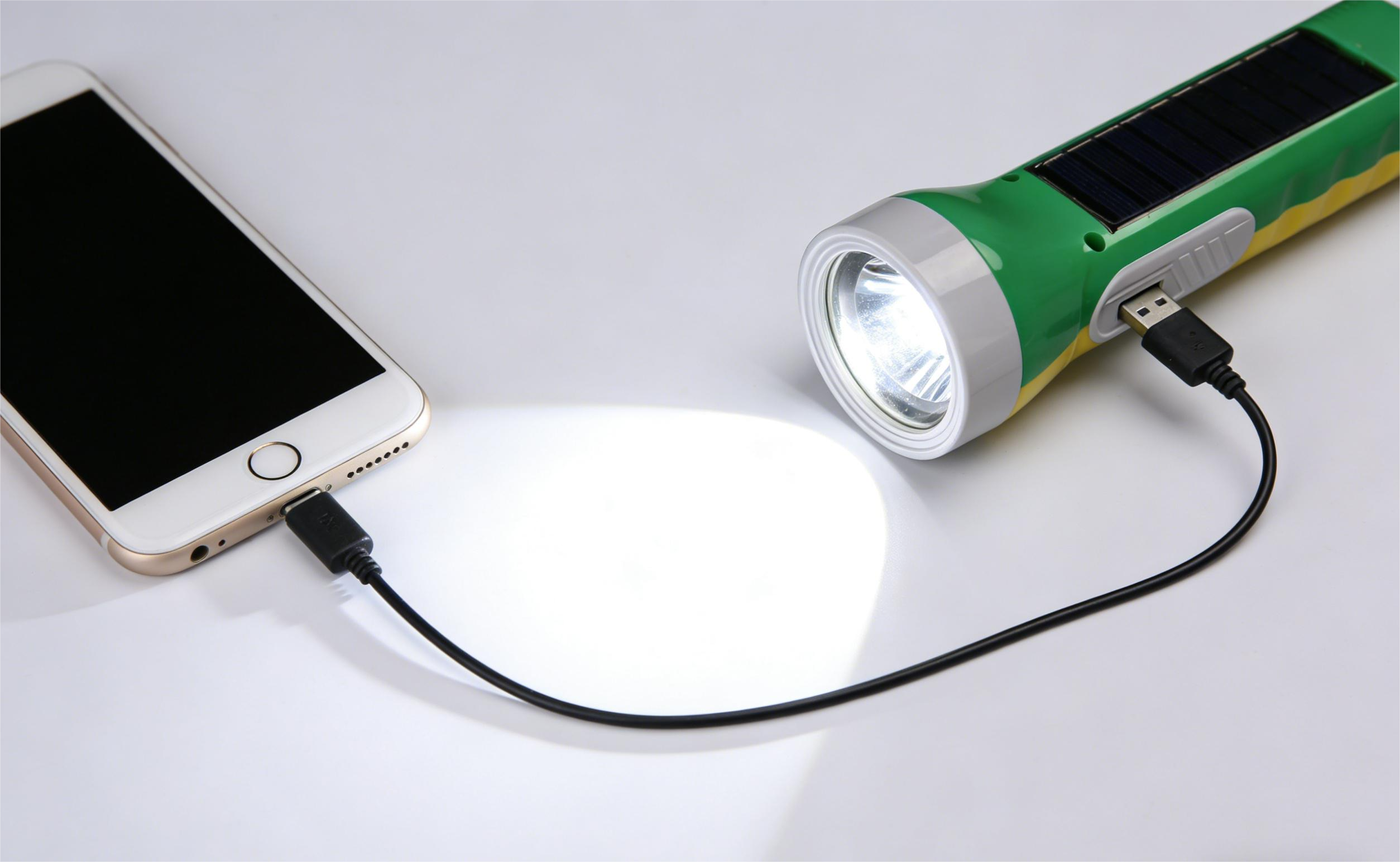 MODI Rechargeable Solar Flashlight Portable Outdoor Ultra-Bright Waterproof Dual Light Source Emergency Torch For Household Power Failure Disaster Rescue