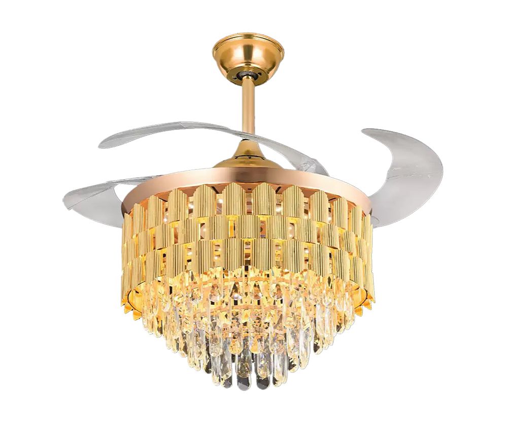 MODI LED Ceiling Fan with Light 3 Color Dimmable Bluetooth Speaker Remote Control Modern Fan Lamp for Living Room Bedroom