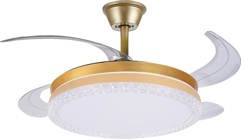 MODI New Ceiling Fan Light, Cream Style Modern Minimalist All-in-one Fan Lamp for Bedroom Living Room with Remote Control