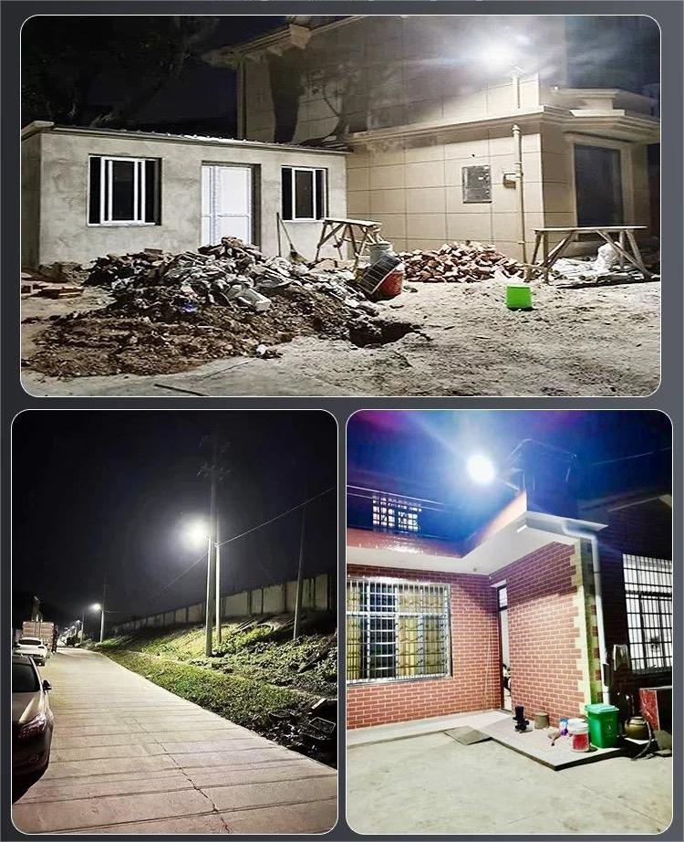 MODI LED Solar Street Light with Motion Sensor, Remote Control, IP65 Waterproof Outdoor Lamp + Steel Pole for Garage, Patio, Driveway, Yard, Garden, Parking Lot
