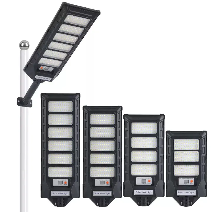 MODI New Solar Street Light With Pole, PIR Motion Sensor Ultra Bright LED Outdoor Wall Lamp, Waterproof Solar Courtyard Lighting For Rural Home Yard