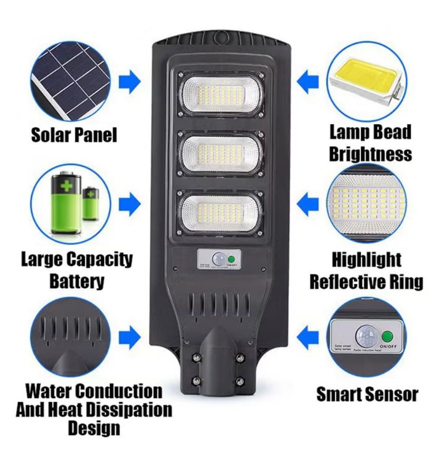 MODI Super Bright LED Solar Light, Street Light Motion Sensor Waterproof Outdoor Lamp for Street, Corridor, Home Courtyard & Rural Use