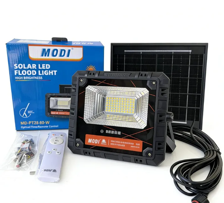 MODI New LED Solar Floor & Wall Light, Motion Sensor & Remote Control, Auto On At Dusk, Waterproof Solar Lamp For Outdoor Garden Home Security Indoor Use