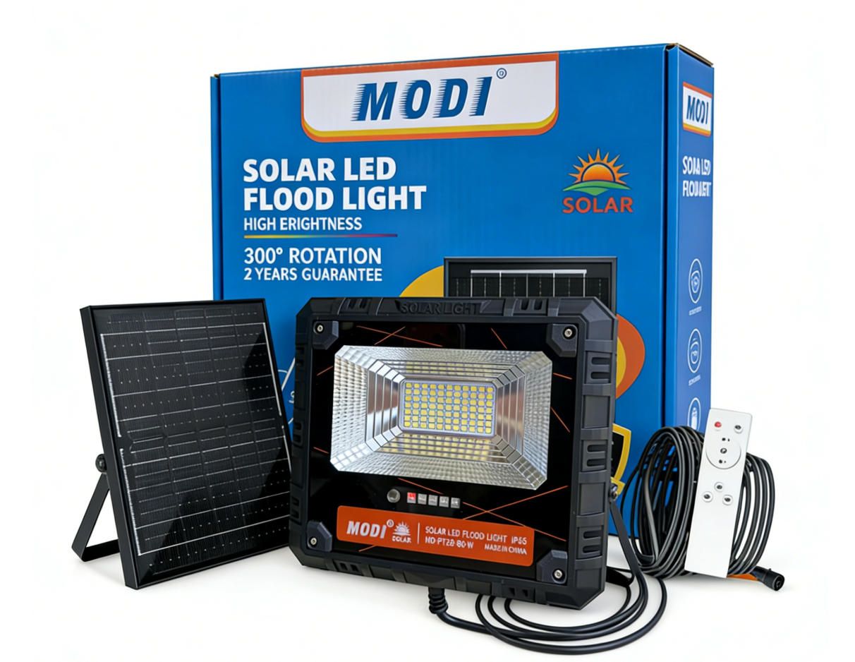 MODI Waterproof Split Solar LED Motion Sensor Light with Remote Control, Indoor Outdoor Lamp for Home Garage Corridor Bathroom