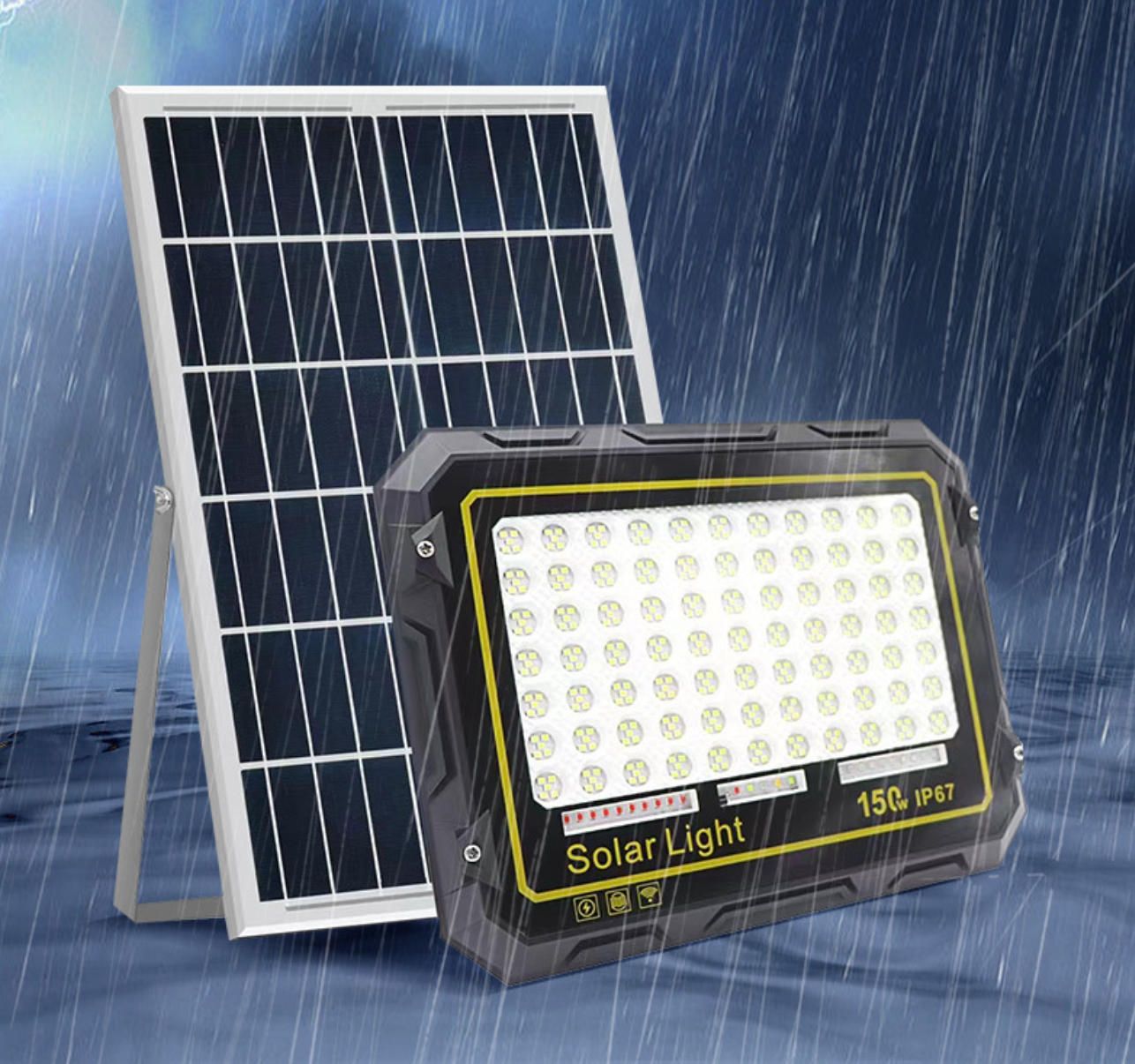 MODI Solar Flood Light, Outdoor Super Bright Waterproof Courtyard Light, Home Flood Light, Street Light, Motion Sensor Light, Emergency Light