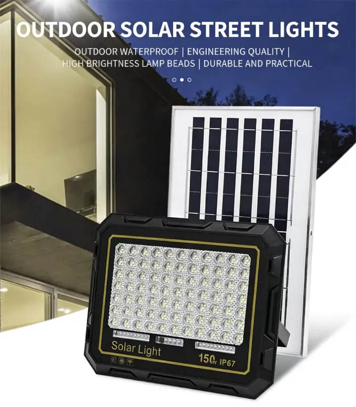 MODI Solar Flood Light, Outdoor Super Bright Waterproof Courtyard Light, Home Flood Light, Street Light, Motion Sensor Light, Emergency Light